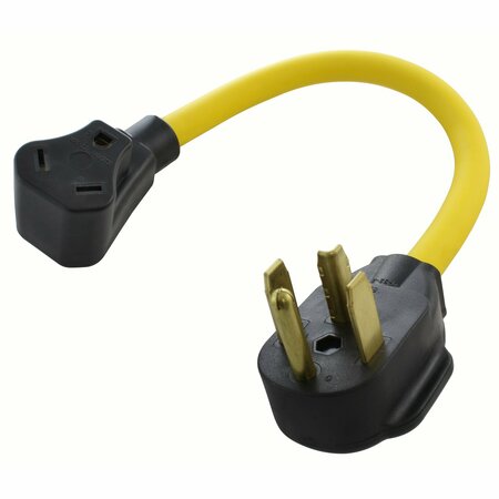 AC WORKS 1.5FT 14-30P 30A 4-Prong Dryer Plug to 30A RV Adapter RV1430TT-018